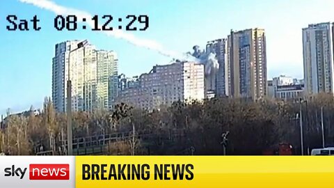 Missile strikes residential building in Kyiv causing no casualties, say Ukrainian authorities