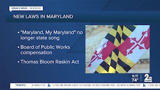New laws go into effect in Maryland