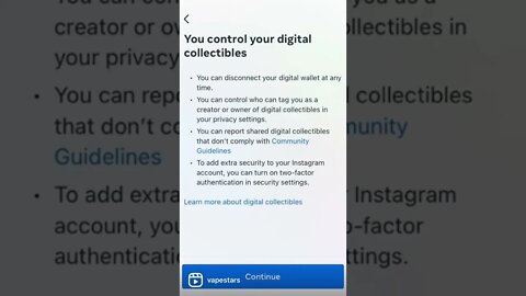Instagram pushing Digital Collectables (nft's)