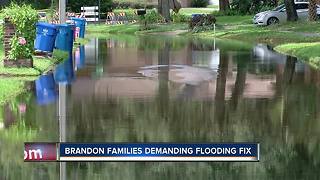 Flooding concerns in Brandon, neighbors demanding action from the county