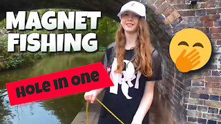 MAGNET FISHING Hole In One. Crazy Mad Golfers. Found Clubs!