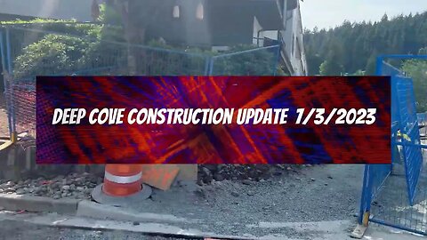 Downtown Deep Cove road construction progress update