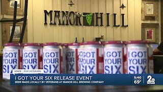 Beer made locally by veterans at Manor Hill Brewing Company