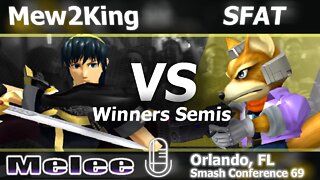 MVG FOX|Mew2King (Marth) vs. CLG|SFAT (Fox) - Winners Semis Melee - SC:69