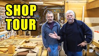 2018 SHOP TOUR: Arnim Rodeck Workshop Tour & Wood Art Projects