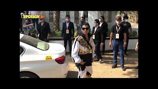 Karan Johar reaches The Mansion House in Alibaug to attend Varun Dhawan's wedding | SpotboyE