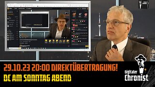 Aufzeichnung vom 29.10.23 Direktübertragung! DC am Sonntag Abend