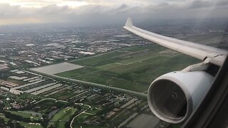 Cathay Pacific A330-300 BEAUTIFUL SUNSET TAKEOFF at Bangkok Suvarnabhumi