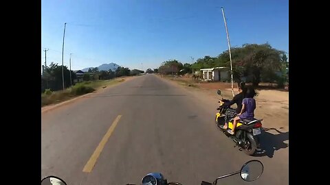 Traveling through Phnom Dei near Banteay Srei District