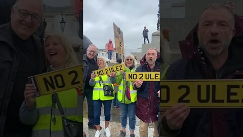 In the rain no matter a fantastic rally to Stop ULEZ