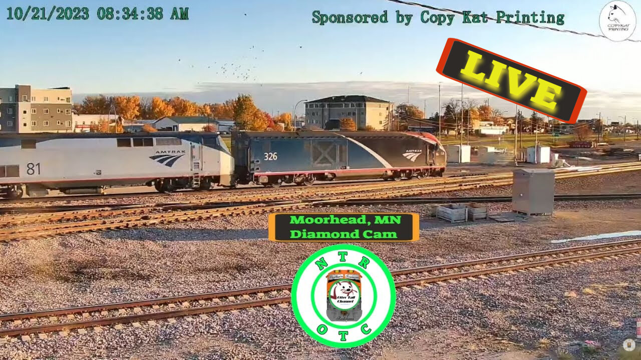 Moorhead, MN Rail Cam BNSF Staples Sub Moorhead Diamond Cam