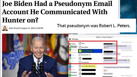 Joe Biden Had a Pseudonym Email Account He Communicated With Hunter on?