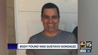 Body of missing Phoenix man Gustavo Gonzalez found