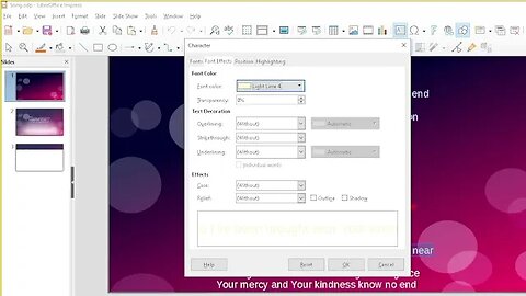 How To Do. Changing The Text Font Color In Libre Impress. #Libre Impress. #Text Font #Color
