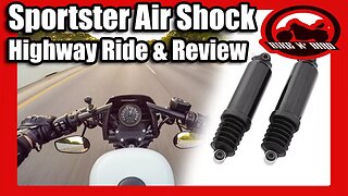 Road Glide Air Shock Sportster Highway Ride & Review - Harley Davidson Sportster Iron 883