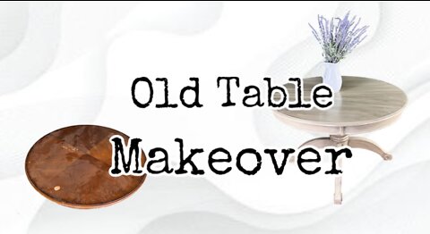 OLD TABLE MAKEOVER/ ROUND TABLE RESTORATION