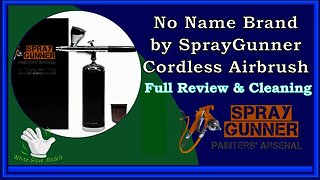 No Name Brand by SprayGunner Cordless Airbrush Full Review, Tear Down and Cleaning