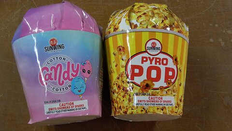 Sunwing brings the snacks! Cotton Candy for the sweet tooth, Pyro Popped for the salty butter lovers