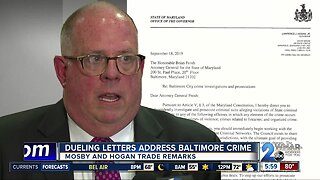 Dueling letters address Baltimore crime