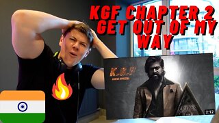 IRISH GUY REACTION 🇮🇳KGF Chapter 2 - Get out of my Way [Rocky Vs Adheera Background Score]