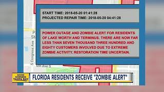 Florida city issues 'Zombie Alert' to residents during power outage
