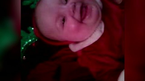 Christmas Baby has the Giggles!