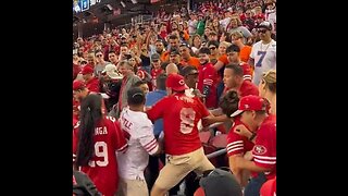 Huge Fight In The Stands At 49ers / Broncos Game