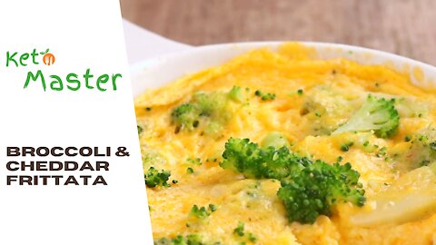 Broccoli and Cheddar Frittata | Keto Frittata Recipe | Ketogenic Diet