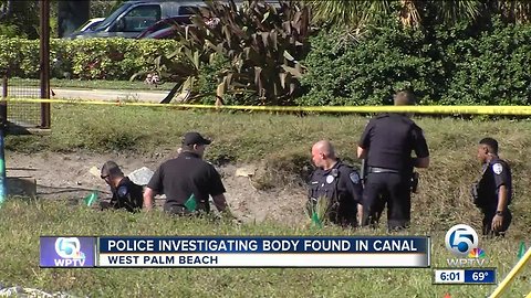 Man's body found in canal in West Palm Beach near 45th Street and Corporate Way