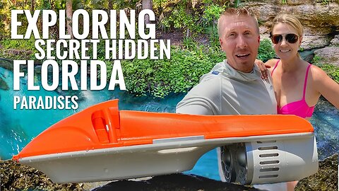 FAST SEA SCOOTER EXPLORES FLORIDA SPRING | faster than Hobie Pedal Kayaks