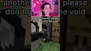 BUNNY PLEASE STAY 🐰💕 #shorts #minecraft #funnyminecraftshorts #minecraftfunny #skyblock #bunny