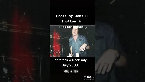 Mike Patton after Fantomas band played #nottinghamrockcity, July 2000. Photo by @MrSheltonTV #Shorts