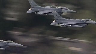 Colorado National Guard F-16s perform flyover to honor frontline workers