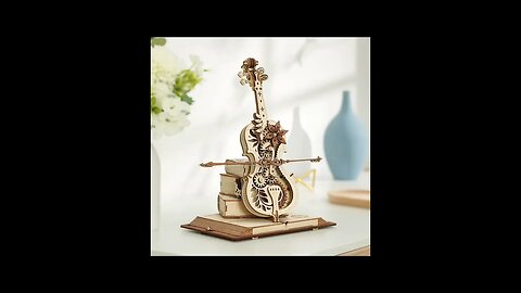 Robotime ROKR Magic Cello Mechanical Music Box Moveable Stem Funny Creative Toys