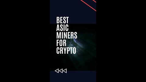 Best ASIC Miners for CRYPTO #crypto #shorts