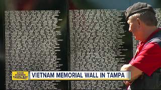 Stunning traveling replica of Vietnam Memorial Wall in Tampa this weekend