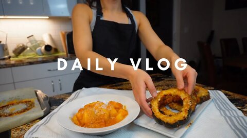 [SUB] VLOG | I made gnocchi, acorn squash cheese rings | Cooking vlog | Living alone diaries | ASMR