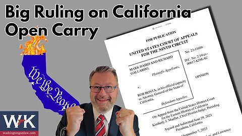 The HUGE Ruling That Favors California Open Carry