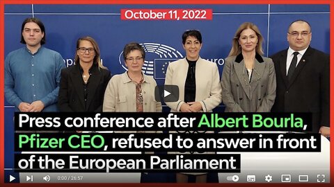 Press Conference Following Pfizer CEO Refusal to Appear at The EU Parliament to Answer Questions