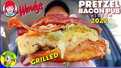 Wendy's® PRETZEL BACON PUB GRILLED CHICKEN SANDWICH 2022 Review 👧🥨🥓🐔 ⎮ Peep THIS Out! 🕵️‍♂️