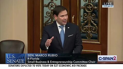Sen. Rubio Delivers Speech on Impact Coronavirus Will Have on Small Businesses If They Do Not Act