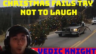 Reacting to Christmas Fails try not to laugh (2022)