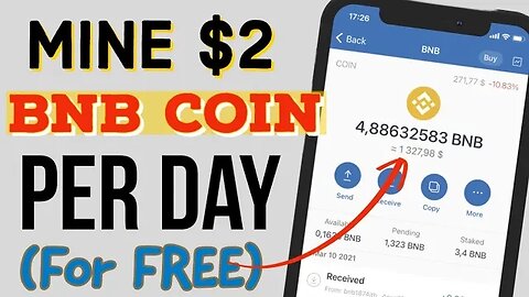 How to Mine $2 Free BNB Coin Every Day (No Investment) | Free BNB Coin Miner 2023