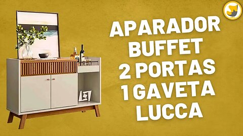 Buffet 2 Portas 1 Gaveta Lucca Freijó Off White