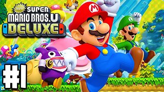 New Super Mario Bros. U Deluxe - Gameplay Walkthrough Part 1 (4K 60FPS) (RTX 4090) (i9 13900KF DDR5)