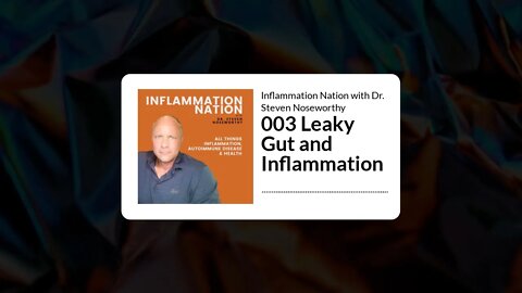 Inflammation Nation with Dr. Steven Noseworthy - 003 Leaky Gut and Inflammation