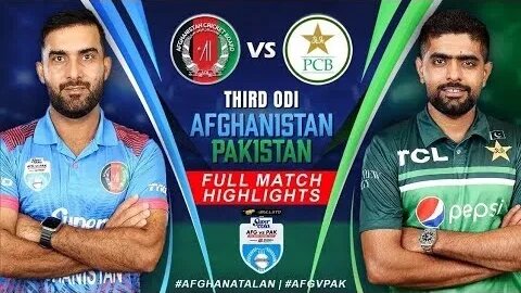 PAKISTAN VS AFGHANISTAN | FULL HIGHLIGHTS | 3RD ODI MATCH |2023 PAK VS AFG 3RD ODI