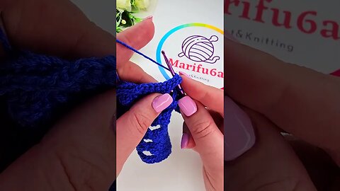 crochet bow tie stitch #crochethook #diy #crochet