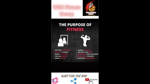 🔥The purpose of fitness🔥#shorts🔥#viralshorts🔥#fitnessshorts🔥#wildfitnessgroup🔥