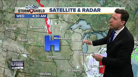 Michael Fish's NBC26 Storm Shield weather forecast